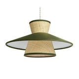 Habitat green velvet easy fit lampshade 35cm - British product