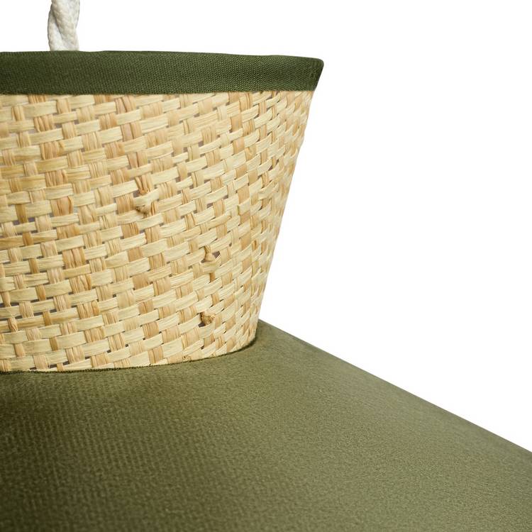 Habitat green velvet easy fit lampshade 35cm - British product