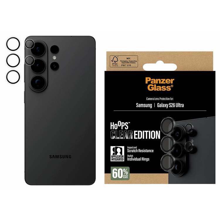 PanzerGlass camera lens protector S26 Ultra British brand