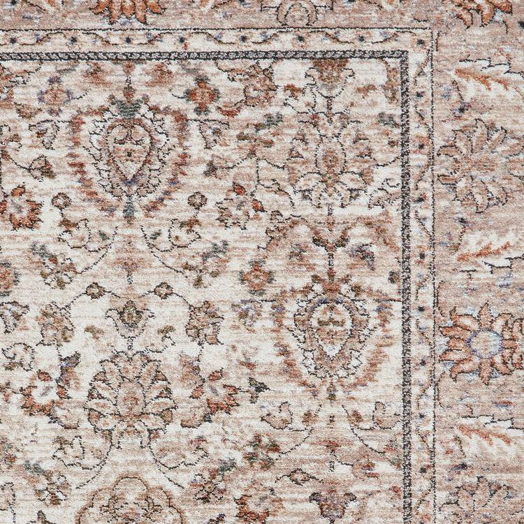 Think Rugs vintage beige short pile rug 120x170cm (British brand)