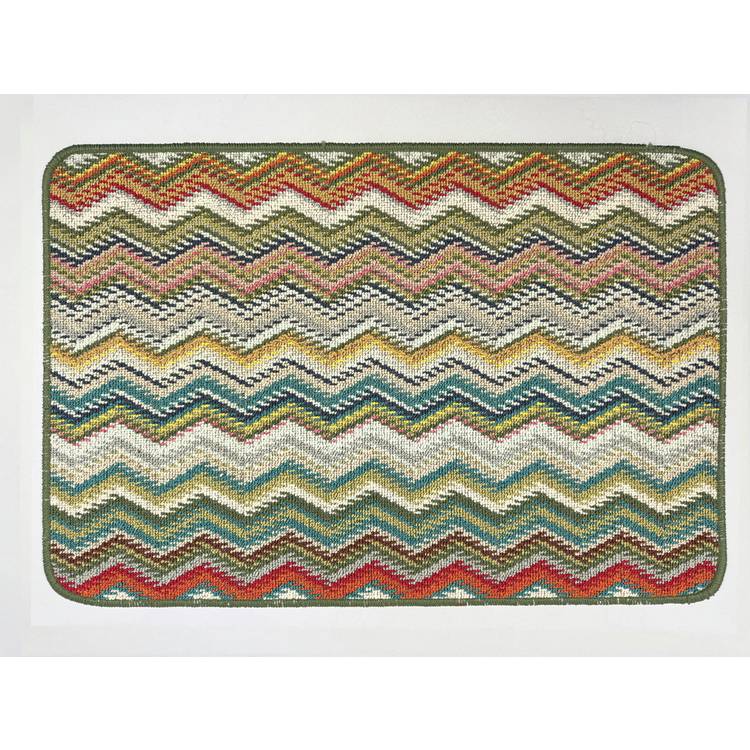 My Mat Candy Zig Zag short pile doormat 50x75cm (British brand)