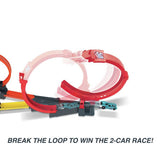 Hot Wheels Multi-Loop Race Off playset with car (British brand)