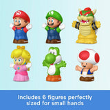 Fisher Price Little People Mario figure 6-pack toy set - British product