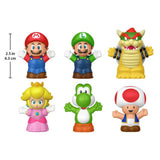 Fisher Price Little People Mario figure 6-pack toy set - British product