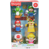 Fisher Price Little People Mario figure 6-pack toy set - British product