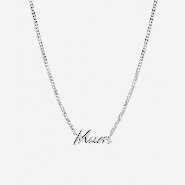 Revere silver plated mum pendant necklace, imported from the UK
