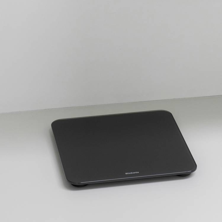 Brabantia ReNew Dark Grey digital bathroom scale, UK version
