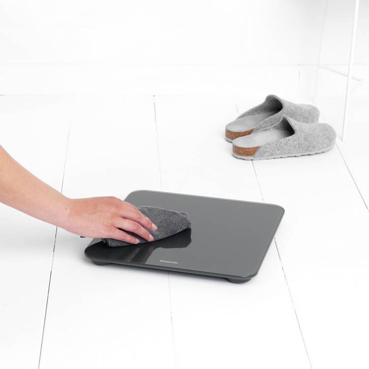 Brabantia ReNew Dark Grey digital bathroom scale, UK version