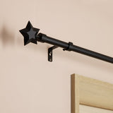 Argos Home black extendable curtain pole 120-210cm, imported from the UK