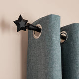 Argos Home black extendable curtain pole 120-210cm, imported from the UK