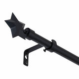Argos Home black extendable curtain pole 120-210cm, imported from the UK
