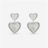 Argos Inicio Silver Plated Mother of Pearl Heart Drop Earrings- Buy online at McGrocer