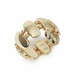 Freedom gold tone oversized oval bracelet 19cm - British product