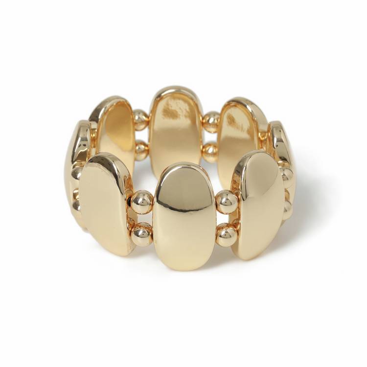 Freedom gold tone oversized oval bracelet 19cm - British product