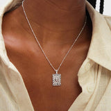 Inicio sterling silver plated heart charm pendant, UK version
