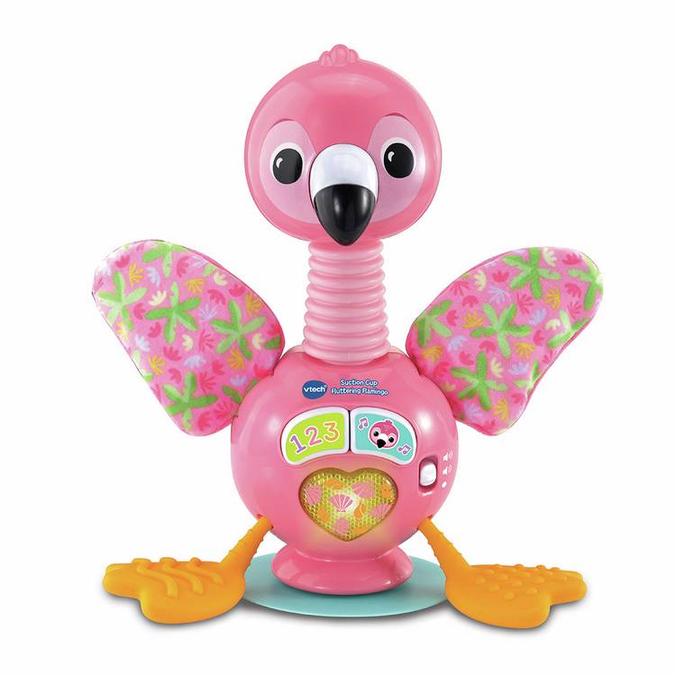 VTech Fluttering Flamingo highchair toy with suction cup, UK version