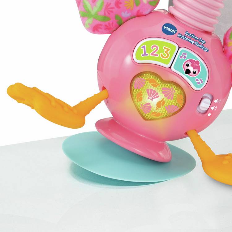 VTech Fluttering Flamingo highchair toy with suction cup, UK version