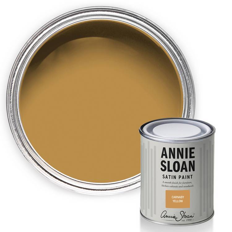 Annie Sloan Satin Paint Carnaby Yellow 750ml, imported from the UK
