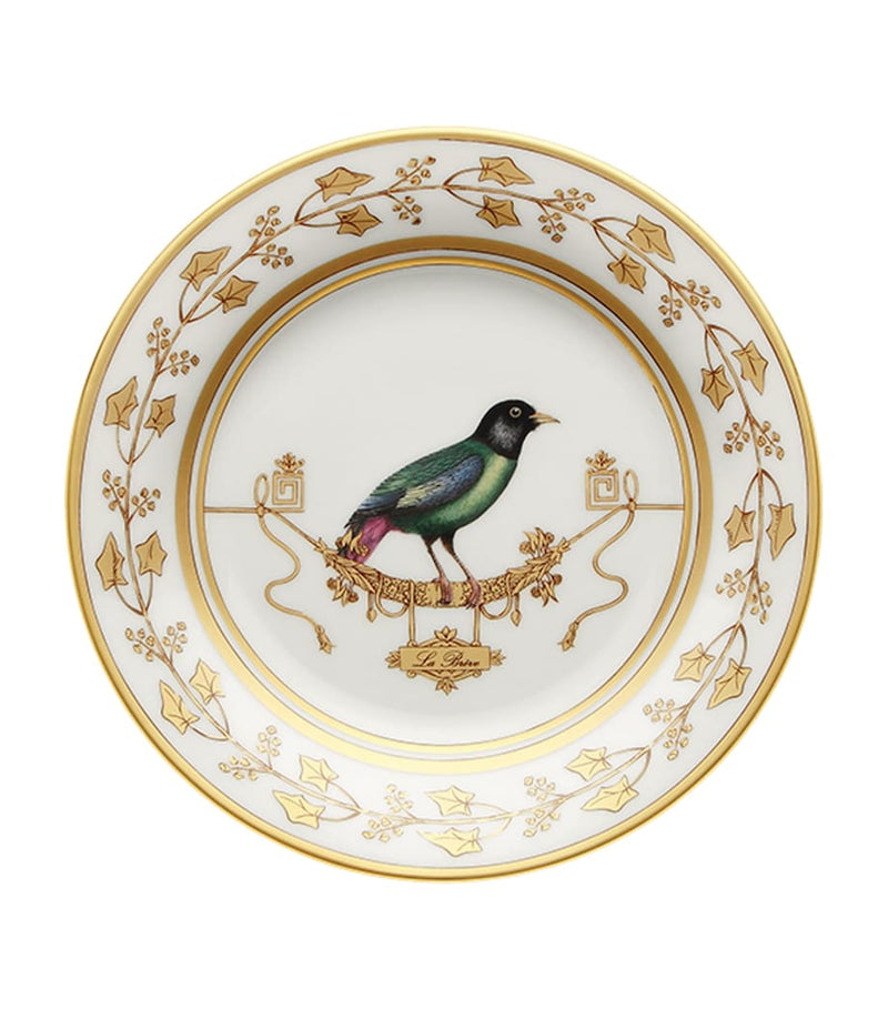 Ginori 1735 Volière La Brève bread plate 16cm - British product