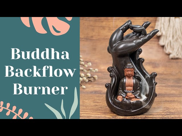 Myga backflow incense burner Buddha, imported from the UK
