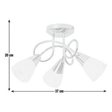 Argos Home Curico chrome ceiling light (British brand)