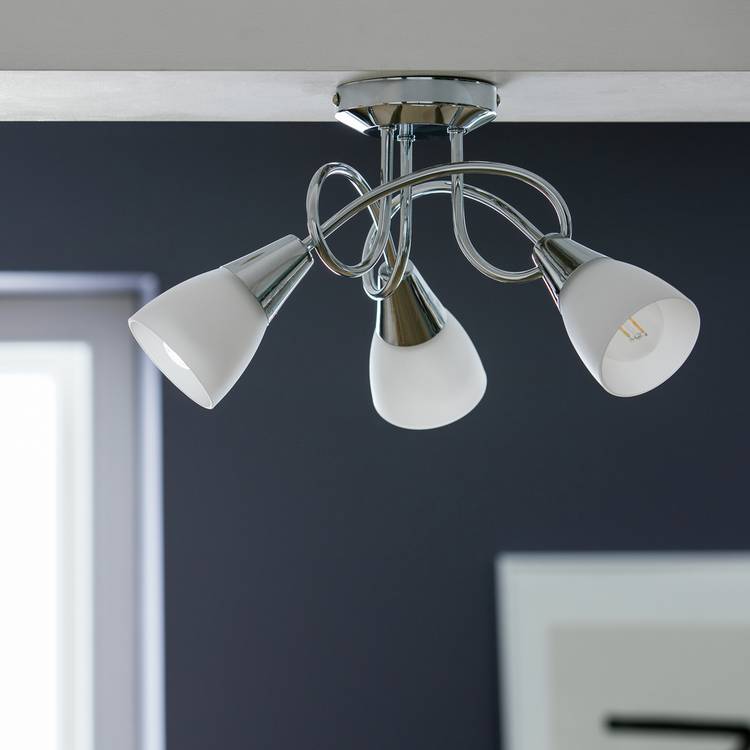 Argos Home Curico chrome ceiling light (British brand)