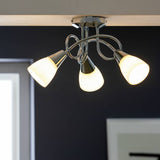 Argos Home Curico chrome ceiling light (British brand)
