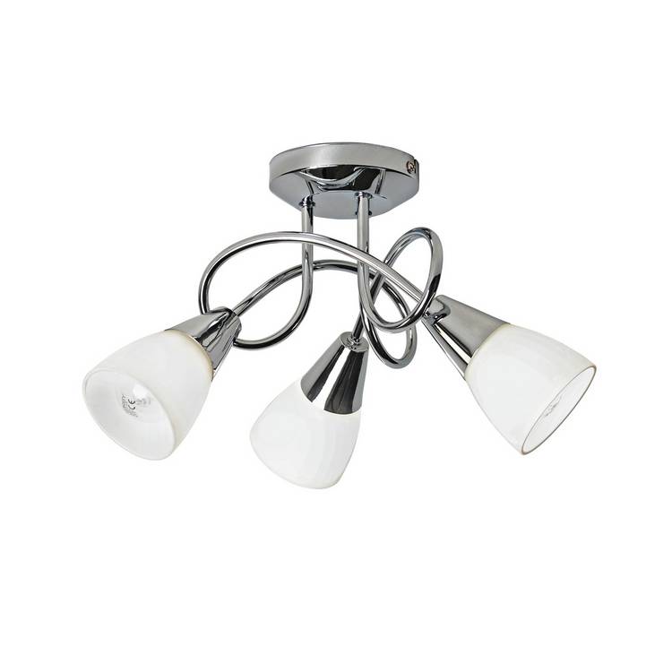 Argos Home Curico chrome ceiling light (British brand)