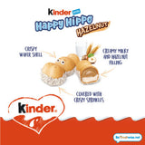 Kinder Happy Hippo hazelnut and milk wafer biscuit 20.7g - British product