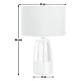 Habitat touch table lamp grey and chrome - British product