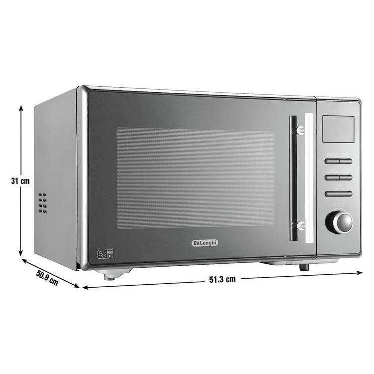 De'Longhi combination microwave black 25L (British brand)