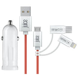 Juice Multi Device USB Car Charger with 4 connectors (British brand)