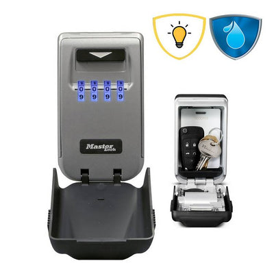 Argos Master Lock Light Up Dial Combination Wall Mounted Key Safe H12.6 x W7.2 x D5.2cm- Buy online at McGrocer