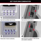 Master Lock Light Up Dial Combination key safe, imported from the UK