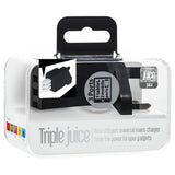 Juice triple wall charger in black (British brand)
