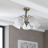 Argos Argos Home Elisa 5 Light Ceiling Fitting Antique Brass- Buy online at McGrocer