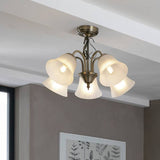 Argos Home Elisa antique brass 5 light ceiling fitting (British brand)