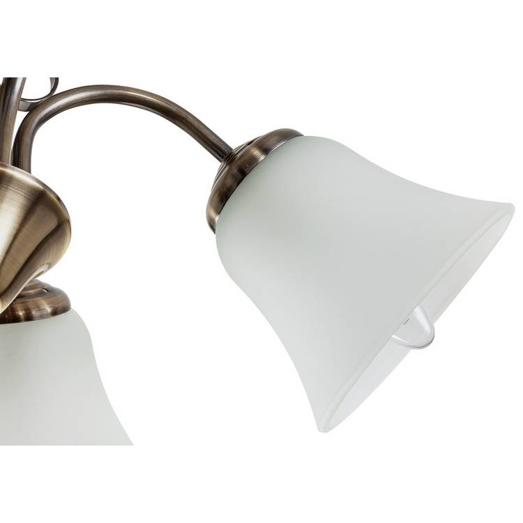 Argos Home Elisa antique brass 5 light ceiling fitting (British brand)