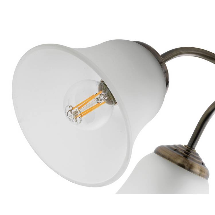 Argos Home Elisa antique brass 5 light ceiling fitting (British brand)