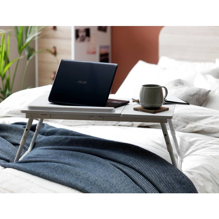 Argos Home portable laptop tray white 60cm, imported from the UK