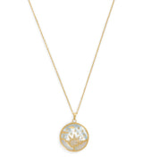 Harrods L'Atelier Nawbar Yellow Gold and Diamond Sunrise Pendant Necklace- Buy online at McGrocer
