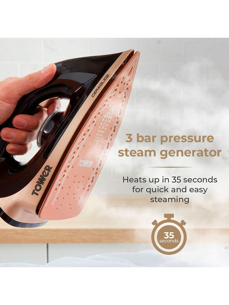 Tower Ceraglide steam generator iron 2700W (British brand)