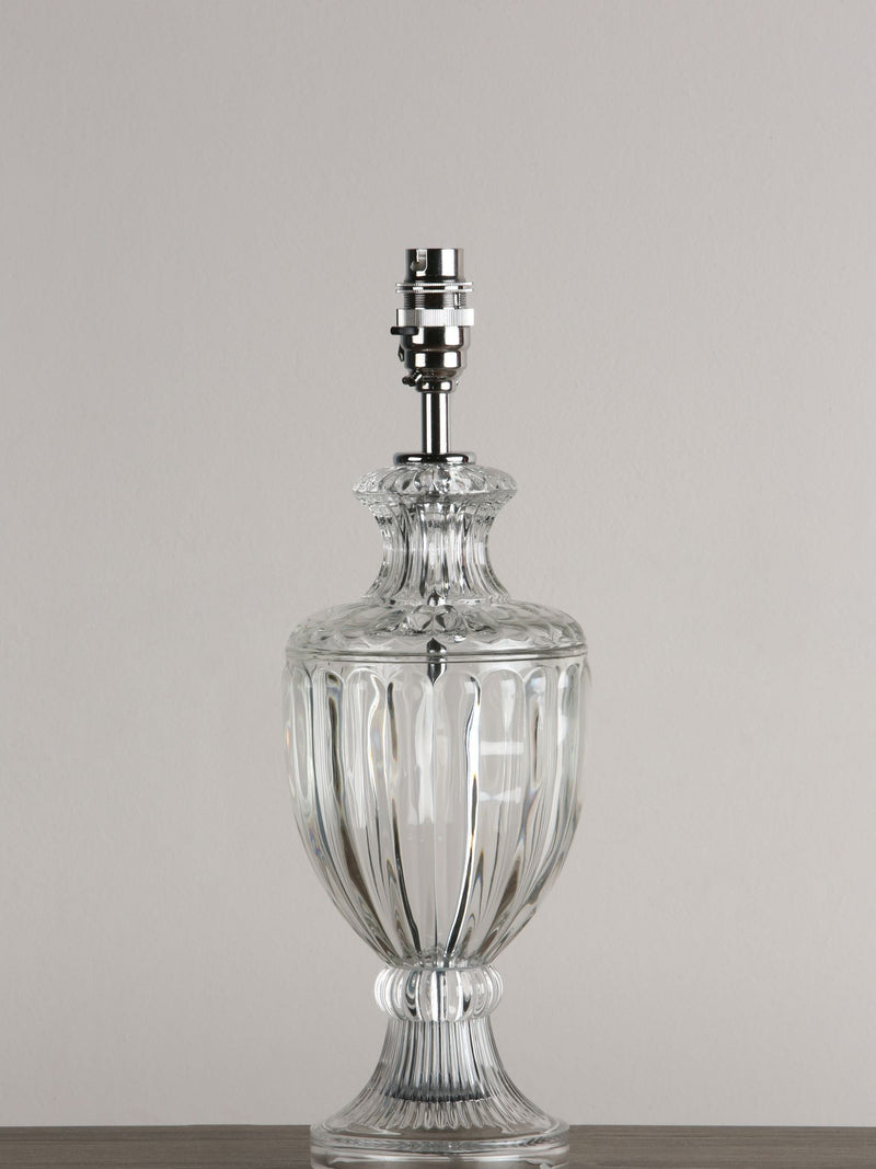 Laura Ashley Meredith cut glass crystal lamp base small, imported from the UK