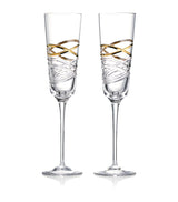 Harrods Waterford Mastercraft Aran Champagne Flutes (Set of 2)- Buy online at McGrocer