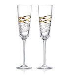 Waterford Mastercraft Aran champagne flutes set of 2 - British product