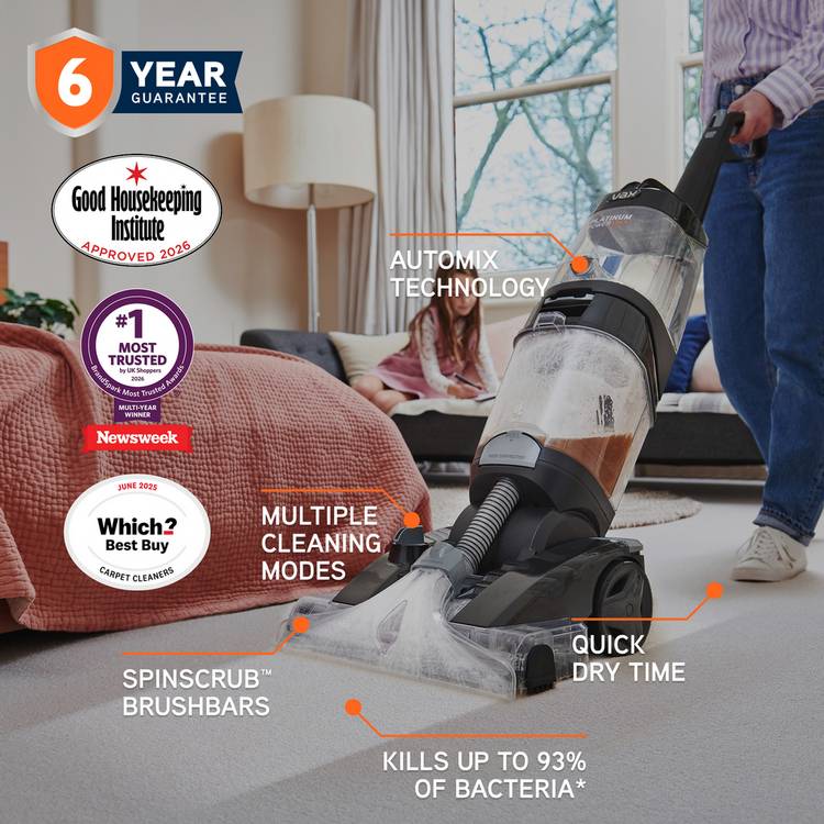 Vax Power Max upright carpet cleaner - British product