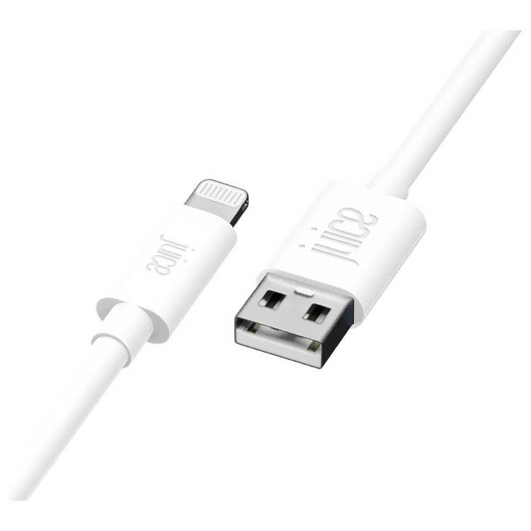 Juice white 3m Lightning charging cable imported from the UK