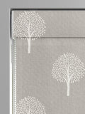 Emily Bond Pebble Grey roman blind Yew Tree pattern - British product
