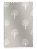 Emily Bond Pebble Grey roman blind Yew Tree pattern - British product