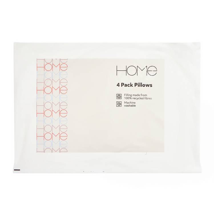Argos Home soft pillow 4-pack (British brand)